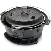 Портативний чавунний гриль для вугілля 2 в 1 Petromax Fire Barbecue Grill, зображення 2