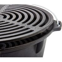 Портативний чавунний гриль для вугілля 2 в 1 Petromax Fire Barbecue Grill, зображення 6