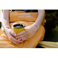 Демісезонний туристичний спальник Tramp Windy Light (Yellow) до 5&deg;C: з капюшоном, Максимальний зріст користувача: 195, Колір: Yellow/Grey, Сторона застібки: ліва, зображення 15