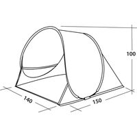 Пляжний автоматичний намет Easy Camp Oceanic 50 (Grey/Sand), Колір: Grey/Sand, зображення 2