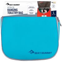 Дорожня косметичка з гачком для підвішування Sea to Summit Ultra-Sil Hanging Toiletry Bag - L (Blue Atoll), Тип розміру: L, Колір: Blue Atoll, зображення 2
