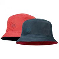 Двостороння панама BUFF® Travel Bucket (Collage Red/Black), Колір виробника: Collage Red/Black, Тип розміру: M/L