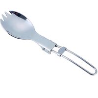 Складна туристична ложка-виделка з чохлом Pinguin Spork, нержавіюча сталь, зображення 2