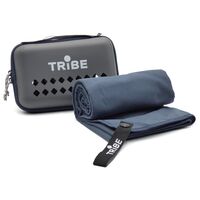 Швидкосохнучий рушник з мікрофібри з чохлом Tribe Pocket Towel - M (Navy), 100x50 см, Тип розміру: M, Колір: Navy, зображення 5