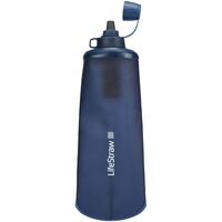 М'яка пляшка з фільтром для води LifeStraw Peak Squeeze (Dark Mountain Grey) на 1 л, Об'єм резервуару: 1000, Колір резервуару: Dark Mountain Grey, зображення 2