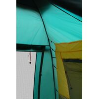 6-місний кемпінговий намет Tramp Brest 6 V2: на 2 спальні, Кількість місць: 6, Колір: Storm Green/Red, зображення 13