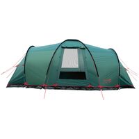 9-місний кемпінговий намет Tramp Brest 9 V2: на 3 спальні, Кількість місць: 9, Колір: Storm Green/Red, зображення 6