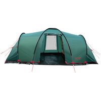 9-місний кемпінговий намет Tramp Brest 9 V2: на 3 спальні, Кількість місць: 9, Колір: Storm Green/Red, зображення 7