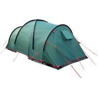 6-місний кемпінговий намет Tramp Brest 6 V2: на 2 спальні, Кількість місць: 6, Колір: Storm Green/Red, зображення 10