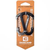 Набір карабінів BaseCamp Delta 7 Wire Set (Black/Grey), 2 шт, Колір: Black/Grey