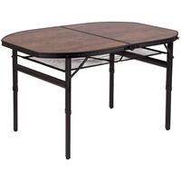 Розкладний стіл з поличкою Bo-Camp Melrose Oval, 120x80x70 см