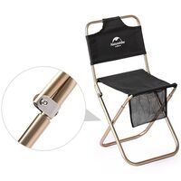 Компактний розкладний стілець на природу Naturehike NH18M001-Z (Black), Колір виробника: Black, зображення 3