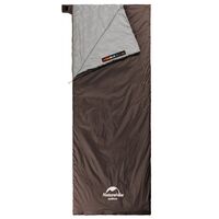 Літній кемпінговий спальник-ковдра Naturehike NH21MSD09 - LW180 XL (Grayish Brown) до 8&deg;C, Максимальний зріст користувача: 195, Колір: Grayish Brown, Сторона застібки: ліва, зображення 2