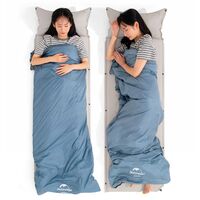 Літній кемпінговий спальник-ковдра Naturehike NH21MSD09 - LW180 XL (Grayish Brown) до 8&deg;C, Максимальний зріст користувача: 195, Колір: Grayish Brown, Сторона застібки: ліва, зображення 5