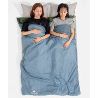 Літній кемпінговий спальник-ковдра Naturehike NH21MSD09 - LW180 XL (Grayish Brown) до 8&deg;C, Максимальний зріст користувача: 195, Колір: Grayish Brown, Сторона застібки: ліва, зображення 6