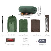 2-місний ультралегкий намет Naturehike NH17T012-T Star-River 2 - 210T: двошаровий, Кількість місць: 2, Колір: Green, зображення 11