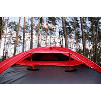 4-місний намет Tramp Rock 4 V2 (Grey): двошаровий, вітростійкий, Кількість місць: 4, Колір: Grey/Red, зображення 22