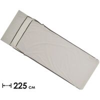 Вкладиш в спальник Sea to Summit Silk Blend Liner (Moonstruck Grey), Rectangular with Pillow Sleeve, Тип розміру: Rectangular with Pillow Sleeve, Колір: Moonstruck Grey