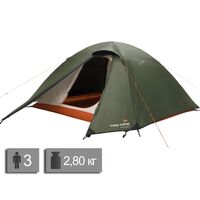 3-місний намет Easy Camp Rondane 3: двошаровий, Кількість місць: 3, Колір: Dark Green