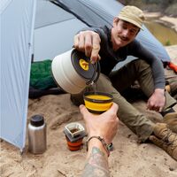 Складний туристичний чайник для пальника Sea to Summit Frontier на 1,1 л, харчовий силікон, Об'єм: 1,1, Колір виробника: Bone White, зображення 9