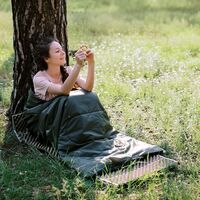 Літній кемпінговий спальник-ковдра Totem Woodcock XXL до 10&deg;C: широкий, Максимальний зріст користувача: 200, Колір: Green, Сторона застібки: права, зображення 10