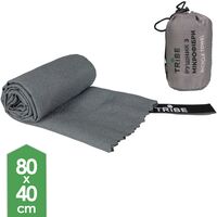 Ультралегкий рушник з мікрофібри з чохлом Tribe Bicycle Towel - S (Grey), 80х40 см, Тип розміру: S, Колір: Grey