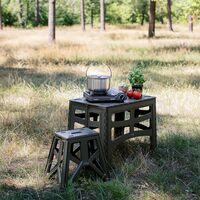 Розкладний стіл Tribe Camp Table - High (Olive), 70x44,5x55 см, Тип розміру: High, Колір: Olive, зображення 21