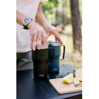 Туристична термочашка з кришкою Tribe Travel Mug (Black) на 600 мл, нержавіюча сталь, Об'єм: 600, Колір: Black, зображення 4