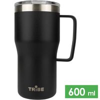 Туристична термочашка з кришкою Tribe Travel Mug (Black) на 600 мл, нержавіюча сталь, Об'єм: 600, Колір: Black