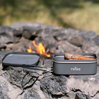 Складний туристичний контейнер для їжі зі складною ручкою Tribe Lunch Box Alu на 500 мл, анодований алюміній, зображення 16