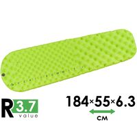 Надувний каремат Sea to Summit Comfort Light Insulated - Regular: з мішком-насосом, Товщина: 6,3, Тип розміру: Regular, Колір виробника: Green