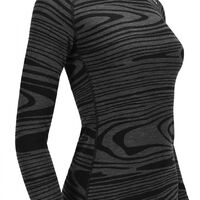 Термокофта жіноча Aclima WarmWool Crew Neck (422/Black Motion), Колір виробника: 422/Black Motion, Розмір виробника: S, зображення 3