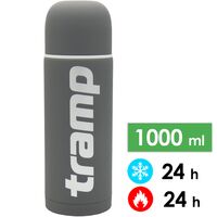 Термос Tramp Soft Touch UTRC-109 (Grey) на 1 л, Об'єм: 1000, Колір: Grey