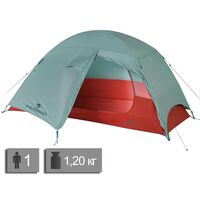 1-місний ультралегкий намет Ferrino Blow 1: двошаровий, Кількість місць: 1, Колір: Blue