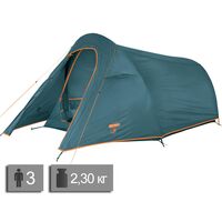 3-місний ультралегкий намет Ferrino Sling 3 (Blue): двошаровий, Кількість місць: 3, Колір: Blue