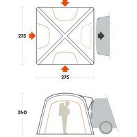 Кемпінговий надувний шатер для авто Ferrino Wanderer Trunk, зображення 2
