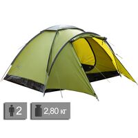 2-місний намет Tramp Fly 2 (Olive): одношаровий, з тамбуром, Кількість місць: 2, Колір: Olive