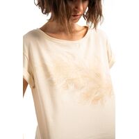 Футболка жіноча Turbat Misool (Cloud Cream/Brown), Колір виробника: Cloud Cream/Brown, Розмір: L, зображення 3