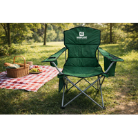 Розкладне крісло для кемпінгу BaseCamp Hunter (Olive Green), Колір виробника: Olive Green, зображення 2