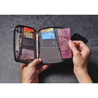 Туристичний гаманець з захистом для карток Lifeventure Recycled RFID Mini Travel Wallet (Raspberry), Колір виробника: Raspberry, зображення 7