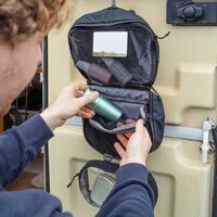 Дорожня косметичка з гачком для підвішування Lifeventure Folding Wash Bag (Black), Колір: Black, зображення 5