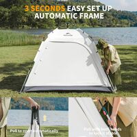 Автоматичний кемпінговий шатер Naturehike CNK2550WS010 Ango XL (Brown), Колір: Brown, зображення 3