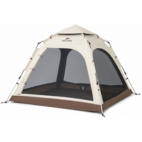 Автоматичний кемпінговий шатер Naturehike CNK2550WS010 Ango L (Brown), Колір: Brown
