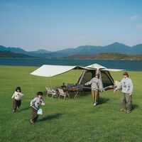 Надувний кемпінговий шатер з тентом Naturehike CNK2550WS017 Ango Air (Brown), Колір: Brown, зображення 9