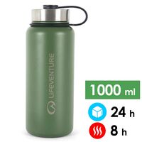 Термопляшка Lifeventure SS Flask (Khaki) на 1000 мл, Об'єм: 1000, Колір виробника: Khaki