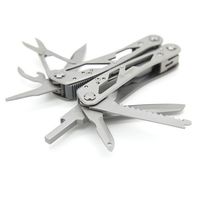 Мультитул з чохлом та бітами Ganzo G202 (Metal) - 25 функцій, Колір рукоятки: Metal, Колір інструментів: Metal, зображення 3