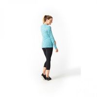 Термокофта жіноча SmartWool Merino 150 Baselayer Print - 15574 (B46/Nile Blue), Колір виробника: Nile Blue, Розмір виробника: XS, зображення 2