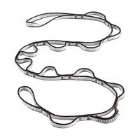 Дейзі-чейн Black Diamond Dynex Daisy Chain 12 мм (Black/White), 115 см, Колір виробника: Black, Довжина: 115 см