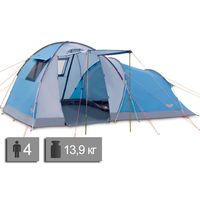 4-місний кемпінговий намет Pinguin Omega 4 (Blue), Кількість місць: 4, Колір: Blue