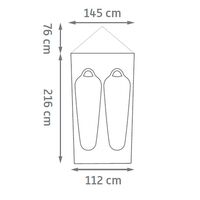 2-місний намет Kelty Grand Mesa 2: двошаровий, Кількість місць: 2, Колір: Orange/Dark Grey, зображення 2